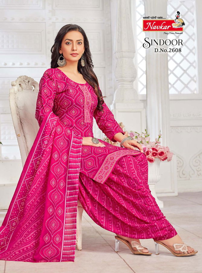 Sindoor Vol 26 By Navkar Cotton Printed Kurti With Bottom Dupatta Wholesale Shop In Surat
